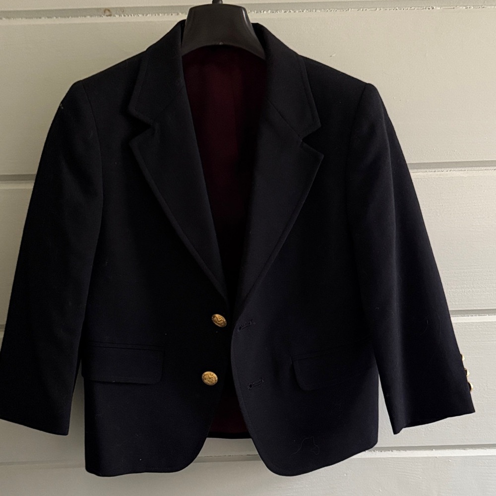 Talbots Kids Navy Blazer with Gold Buttons